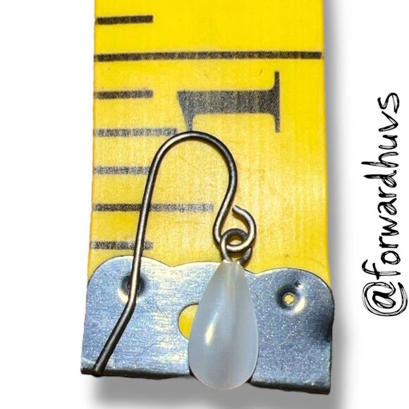 Bundle Sale 3 for $15 | Iridescent Teardrop Dangle Earrings - Picture 5 of 7